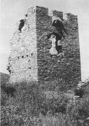 Pl. 117b 'Tower of the Princess, from Southwest' (Pyrgos Vasilopoulas).