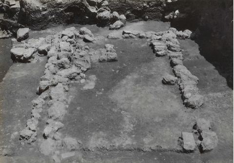 Lerna excavation: the Neolithic house W-5 seen from the south.